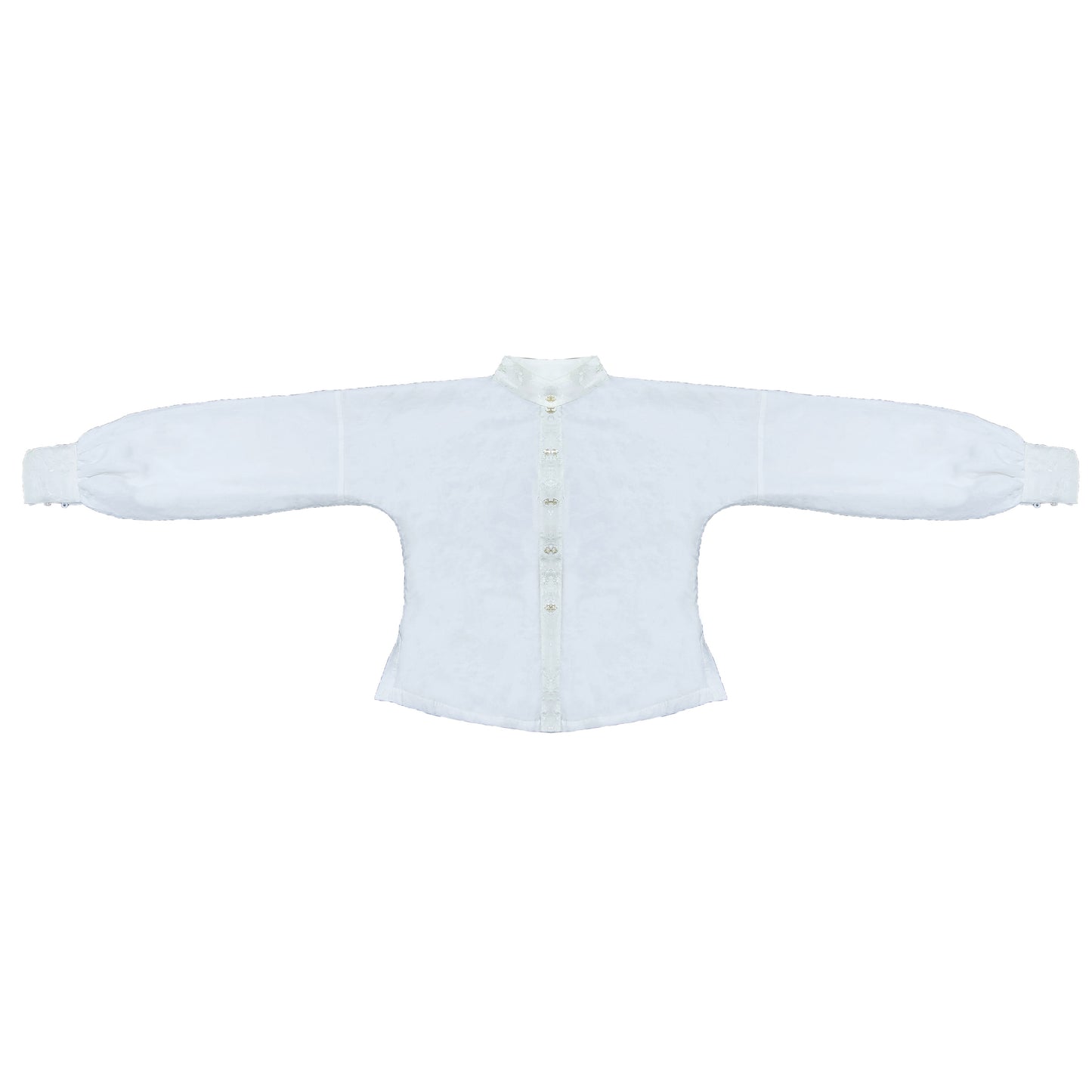 46 Xiao Lu Shui Retro Modified Tang Jacket Hanfu Chinese Song Rotary Skirt Tencel Ming Stand Neck Cardigan Shirt