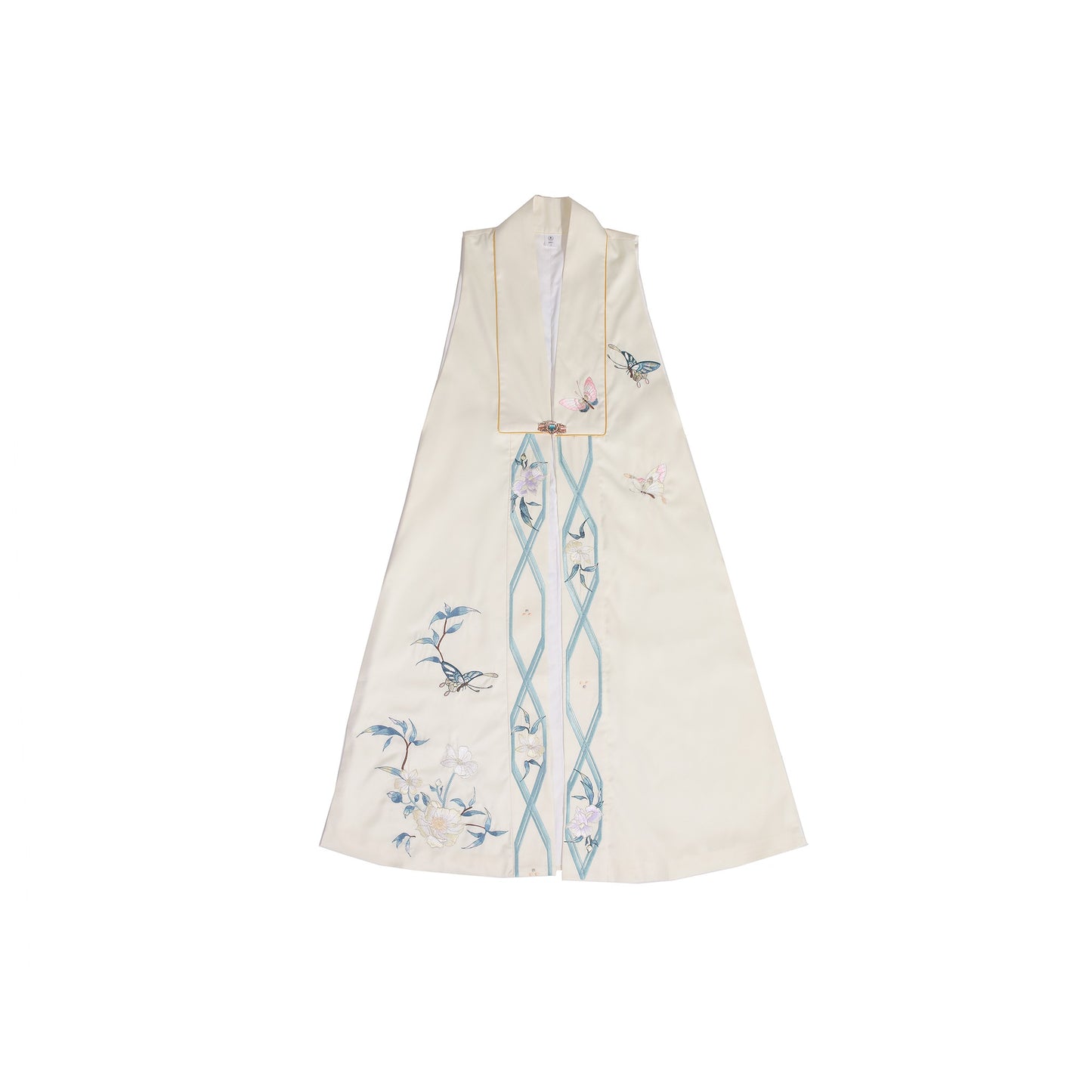 40 Xiao Lu Shui Little Prince Original Design Chinese Style, Improved Ming Dynasty Style, Asymmetrical Skirt with Embroidery, Pi Jia Jacket Dress, Perfect for Early Autumn Daily Commute