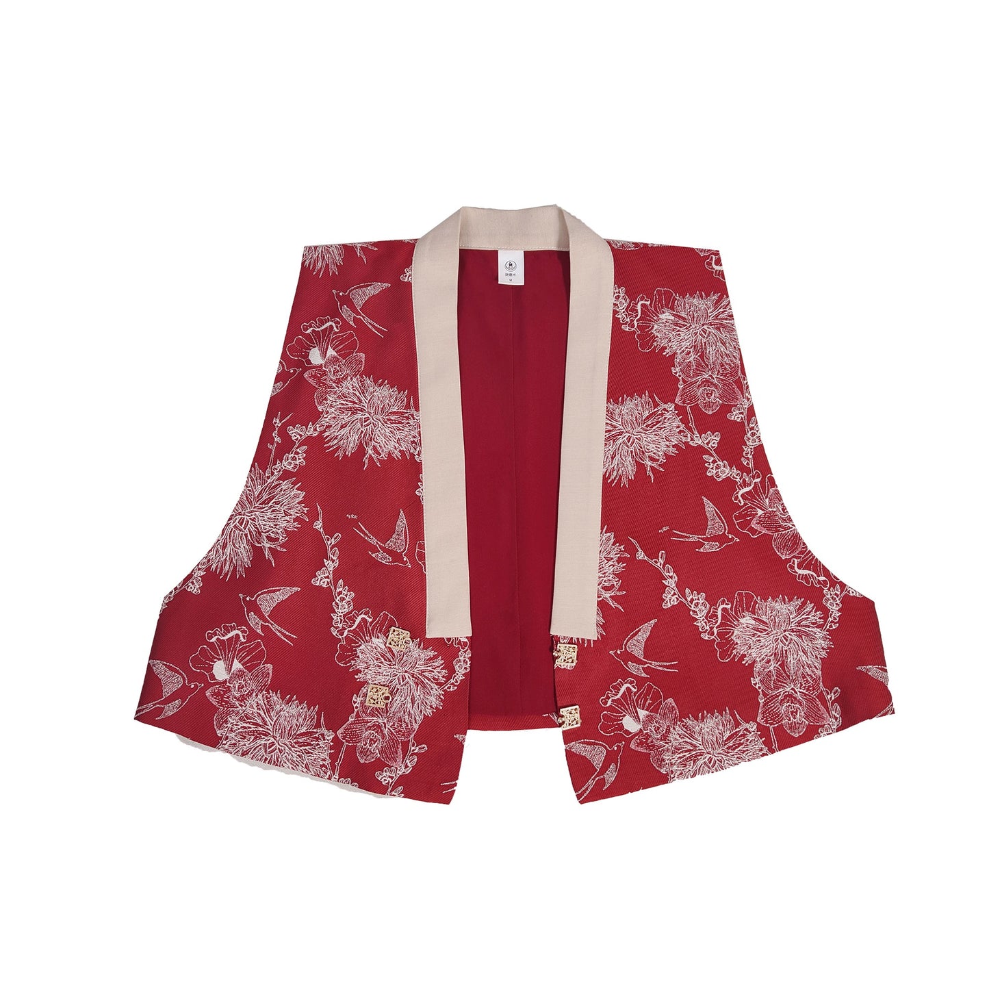 48 Spring has comes  Xiao Lu Shui national style, Hanfu, small man, red than Jiaming, short placket, short horse face, Tang Shuzi, daily work