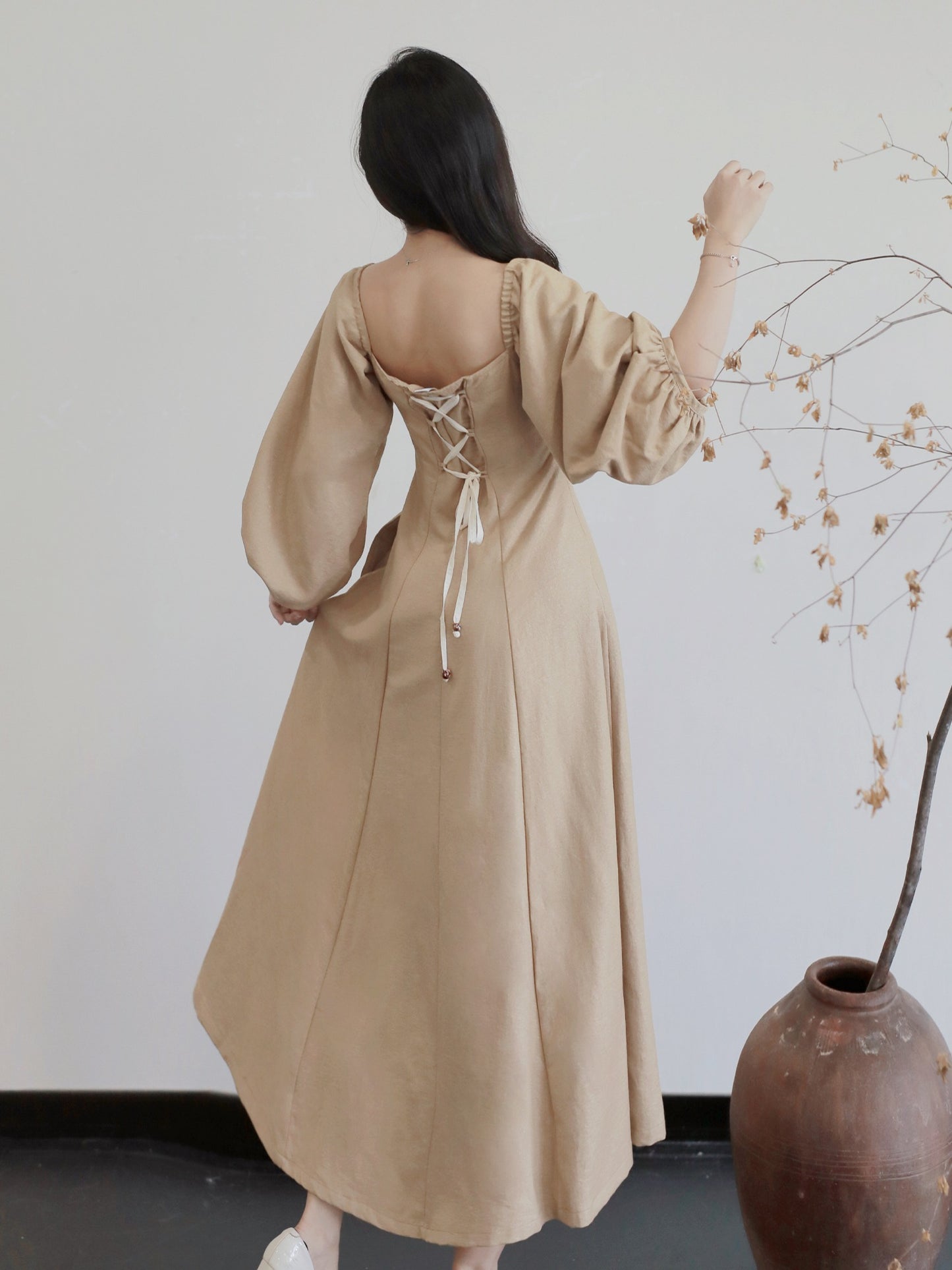 40 Xiao Lu Shui Little Prince Original Design Chinese Style, Improved Ming Dynasty Style, Asymmetrical Skirt with Embroidery, Pi Jia Jacket Dress, Perfect for Early Autumn Daily Commute