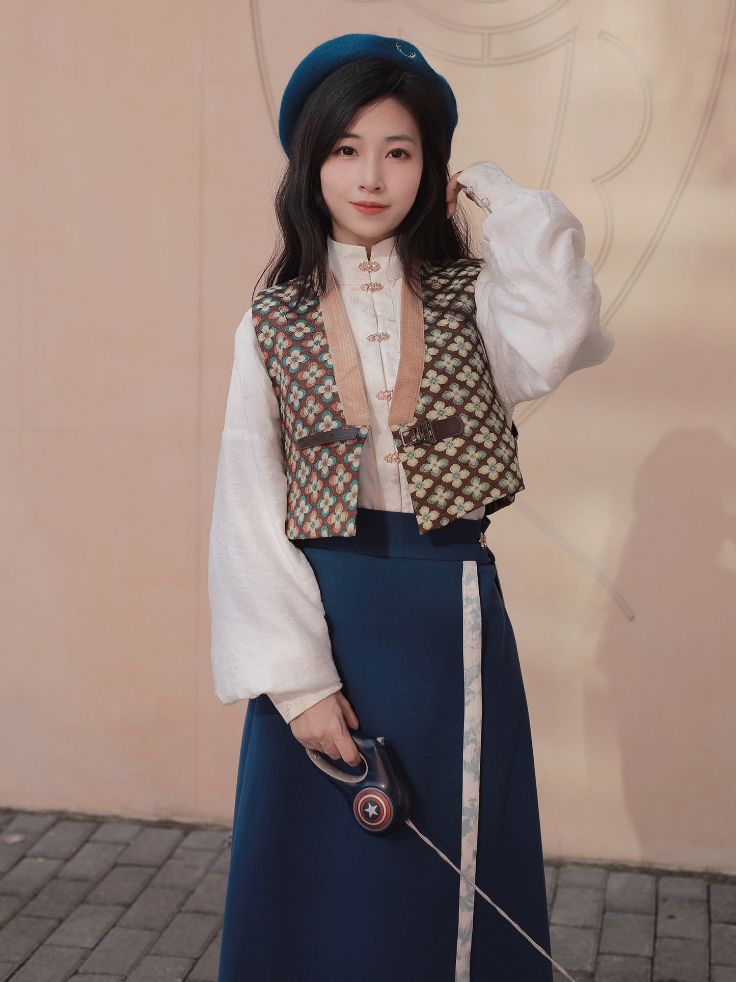 42 Xiao Lu Shui Chinese Style Hanfu Tang Beizi Collection, Original Vest for Women, Improved Design for Work, Han Elements for Daily Commute